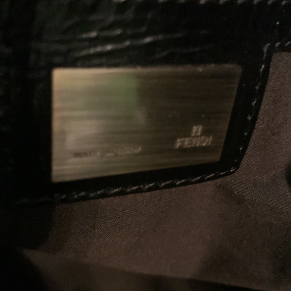 Fendi black leather bag used great condition beautiful leather. - Picture 13 of 16